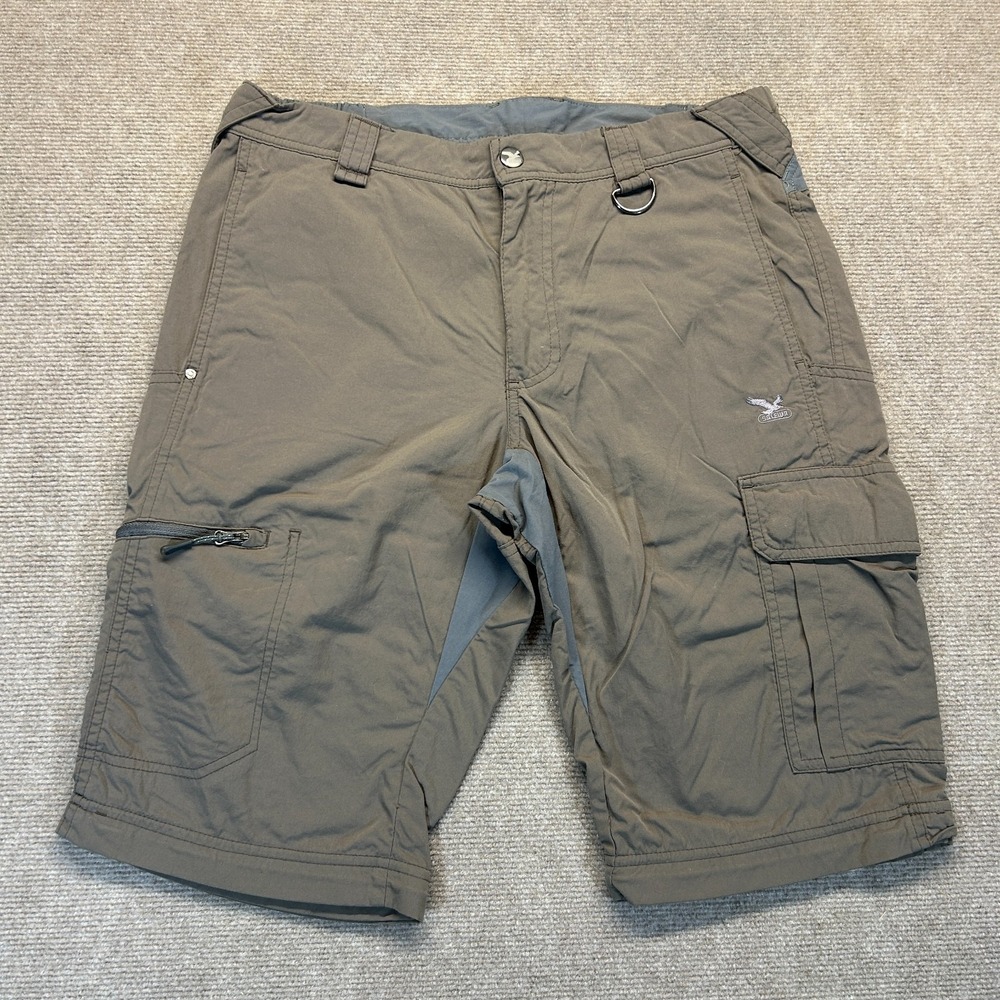 Salewa Five Continents Shorts Mens Medium Gray Cargo Yandua DryTon Trek Hike 12"